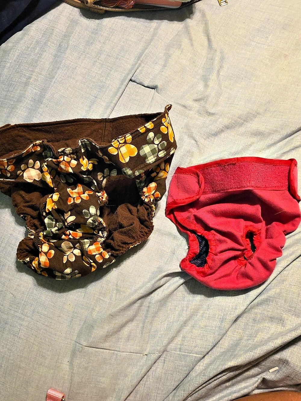 Dog Floral & Pink Diaper Covers Medium